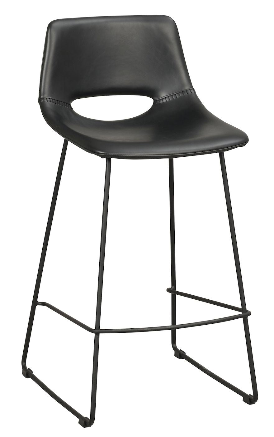 Manning Bar stool, black PU