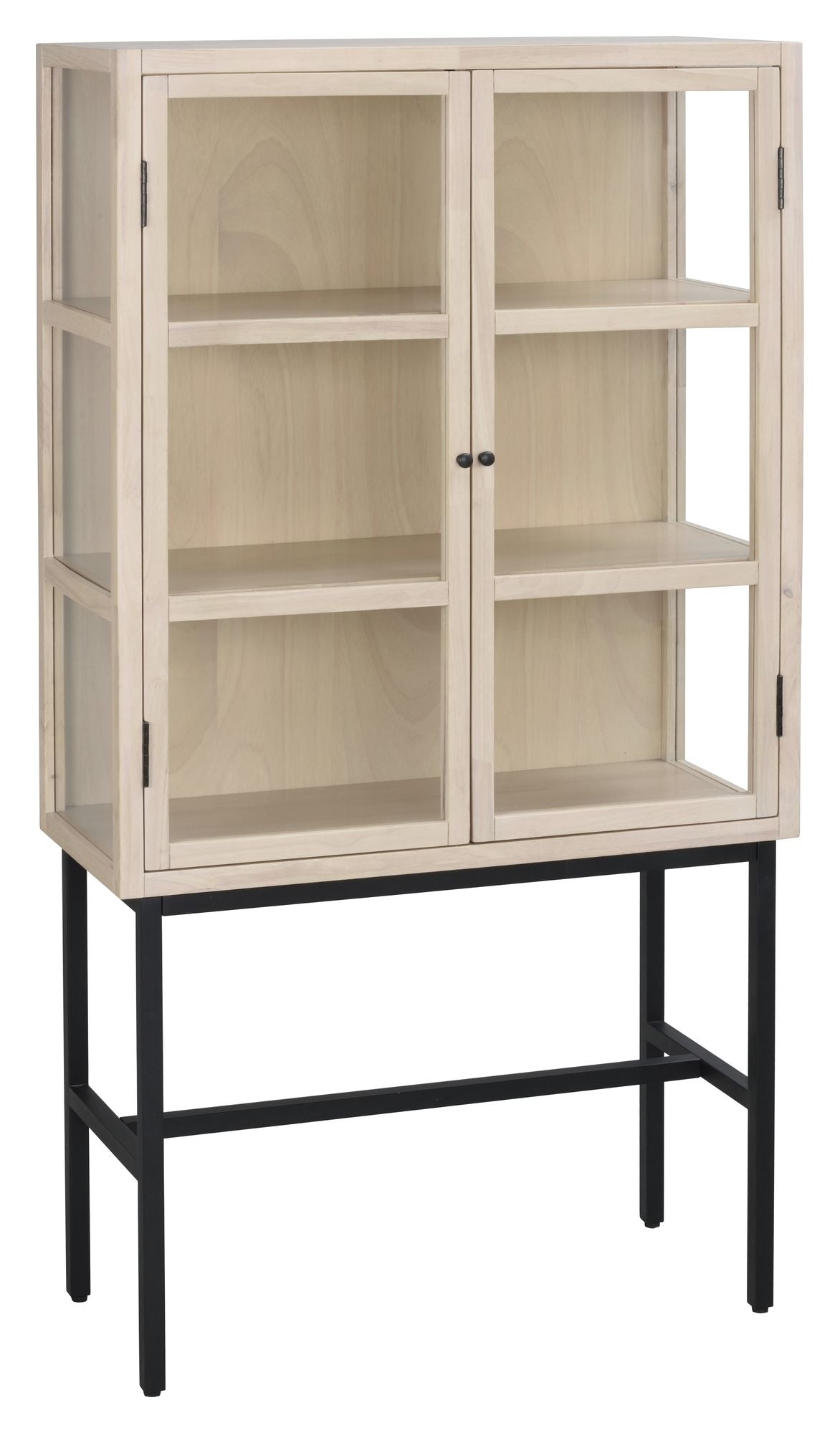 Marshalle Wine Cabinet, White Washed Wood