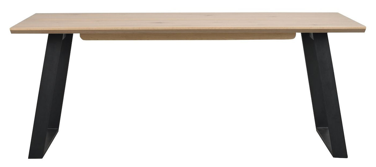 Melville Dining table, white washed oak veneer