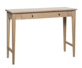 Methro Console table, drawer, - white-washed matt-lacquered oak