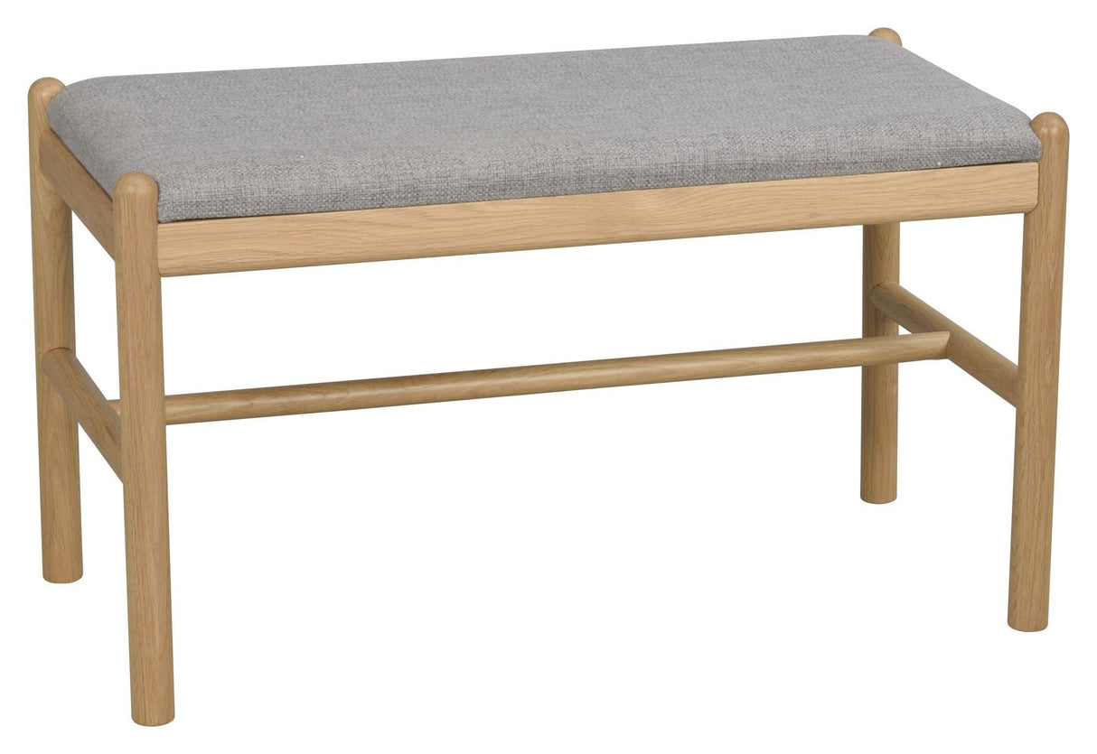 Milford bench lacquered oak