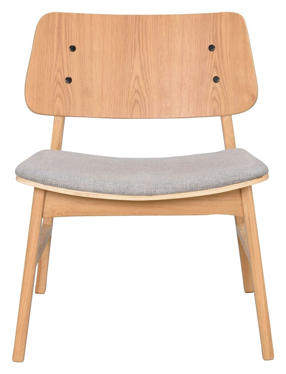 Nagano Lounge Chair Oak, light gray