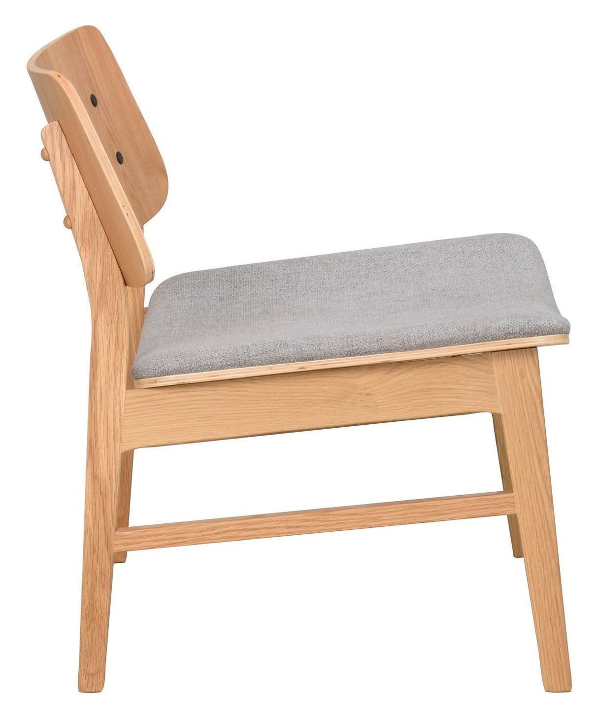 Nagano Lounge Chair Oak, light gray