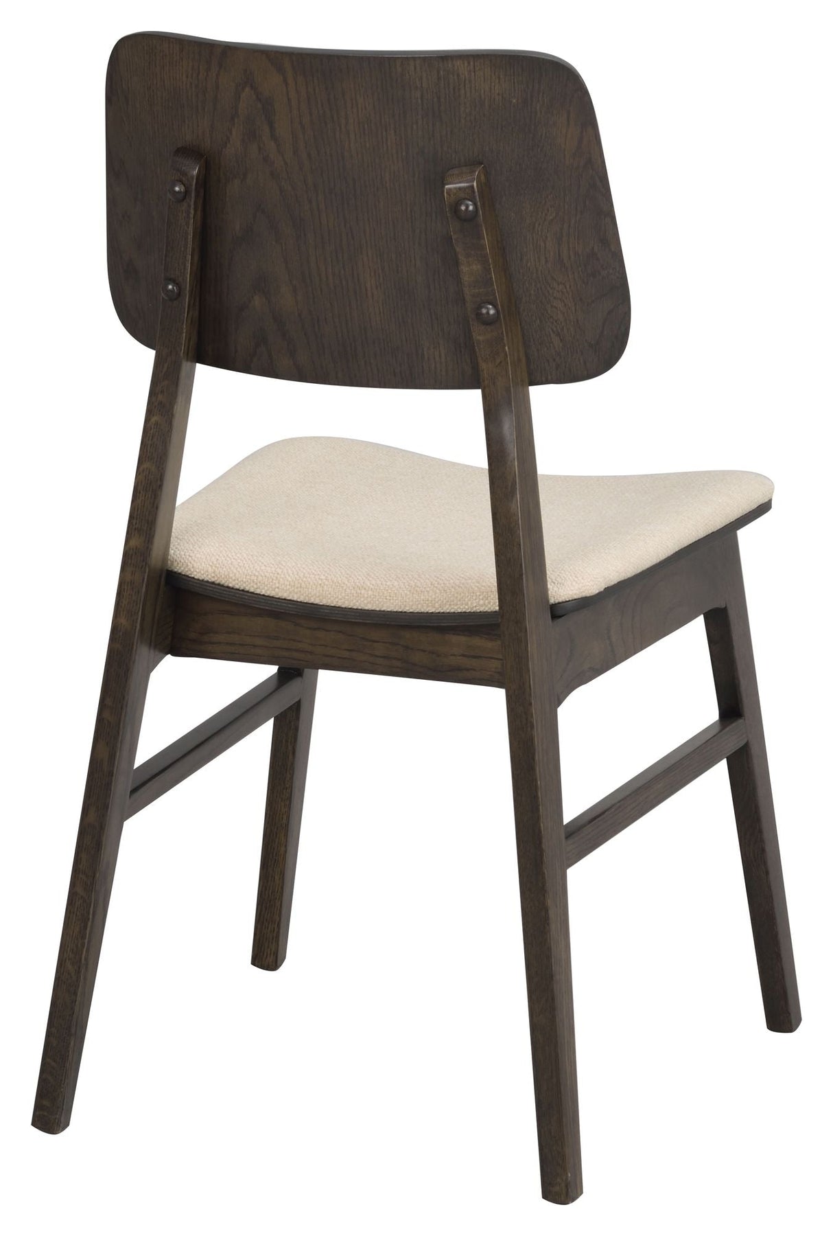 Nagano Dining Chair, Beige/Brown Lacquered Oak