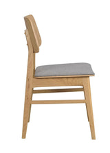 Nagano Dining chair, oak, light gray