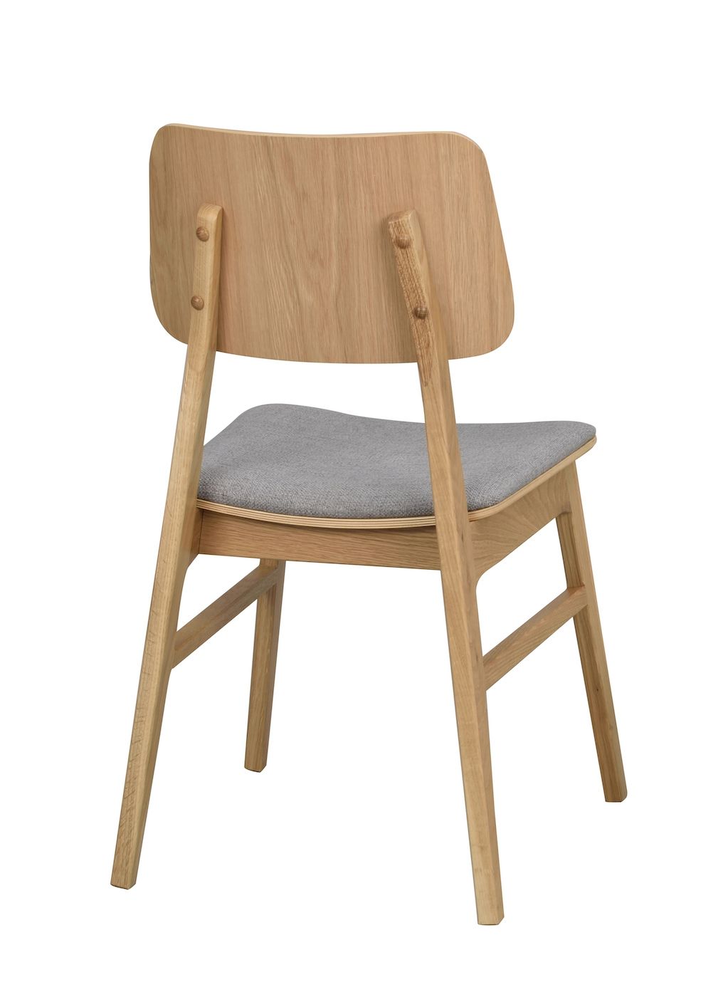 Nagano Dining chair, oak, light gray