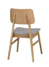 Nagano Dining chair, oak, light gray