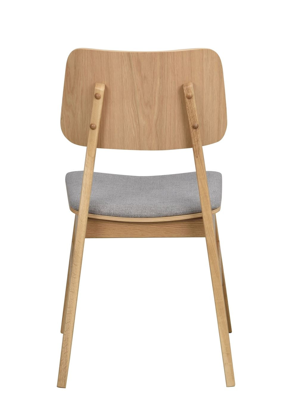 Nagano Dining chair, oak, light gray