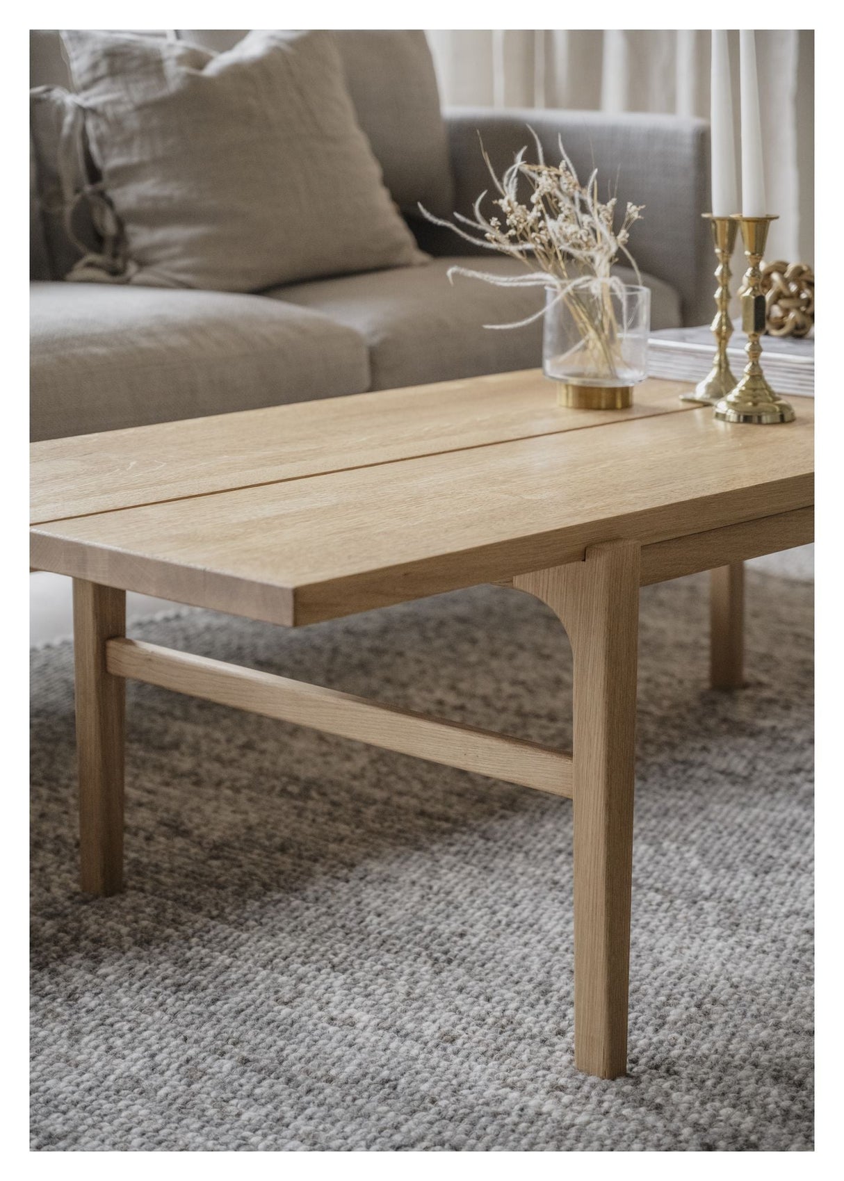 Ness Coffee Table L160 - Lacquered solid oak