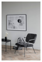 Prescott Lounge Chair Gray Velvet