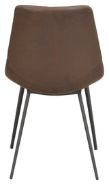 Raymore Dining chair, Brown microfiber