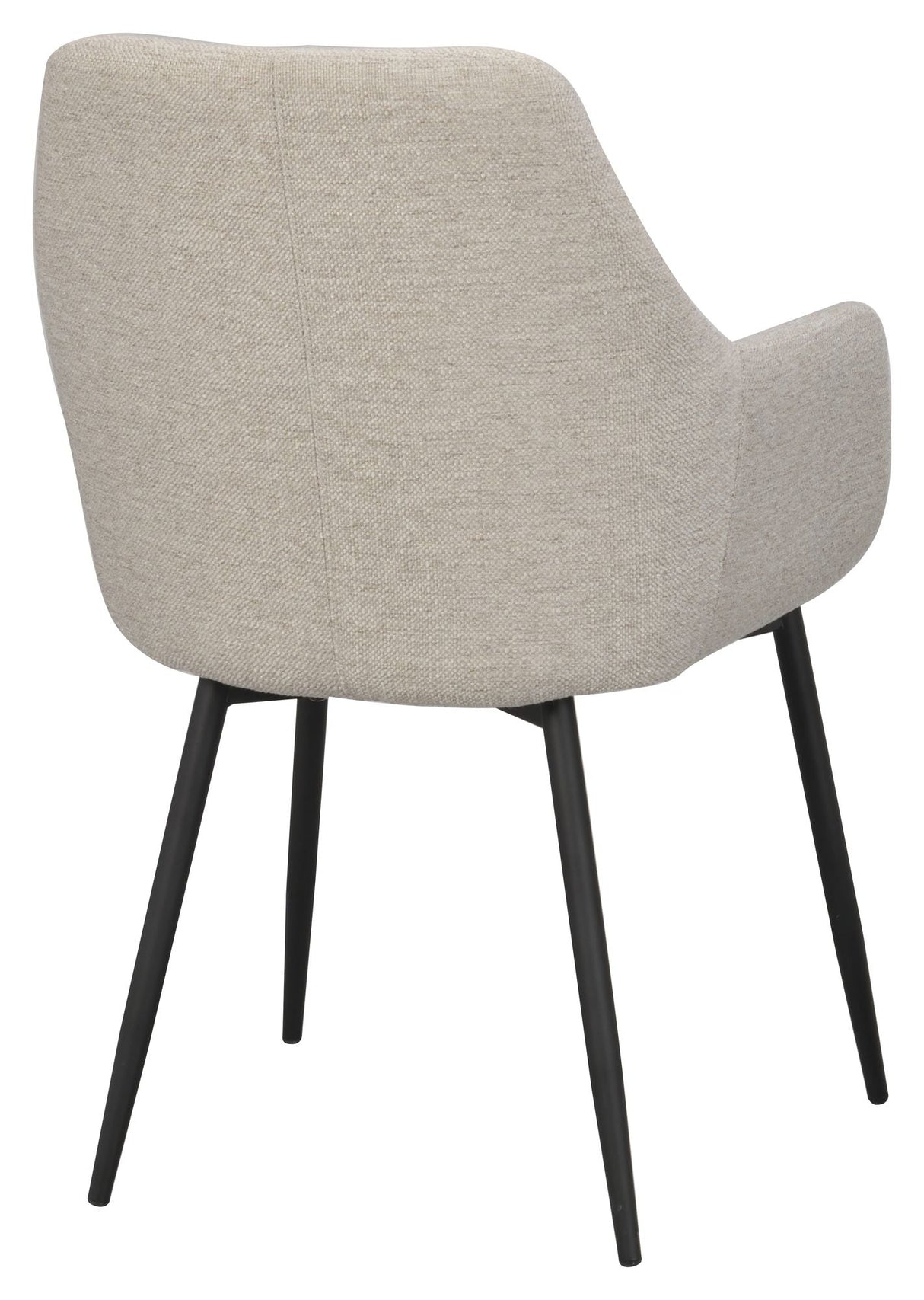 Reily Dining chair with armrests, Beige/Black