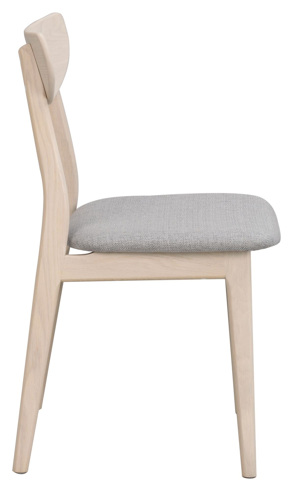 Rodham Dining Chair, Light Gray/White Pigmented Oak