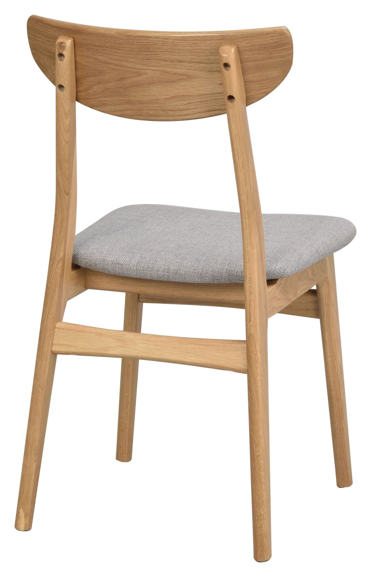 Rodham dining chair, light gray/lacquered oak