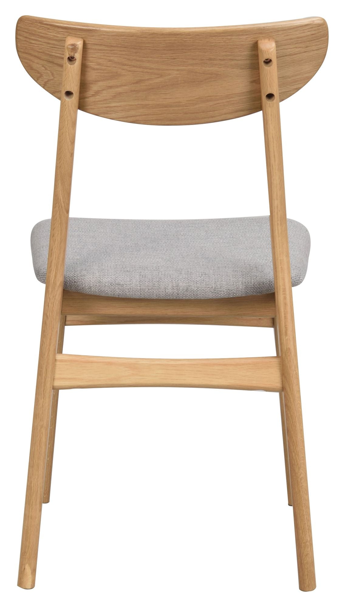 Rodham dining chair, light gray/lacquered oak