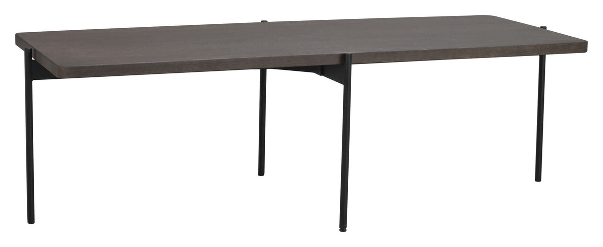 Shelton Coffee table, Dark brown ash, L145