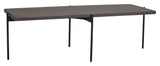 Shelton Coffee table, Dark brown ash, L145