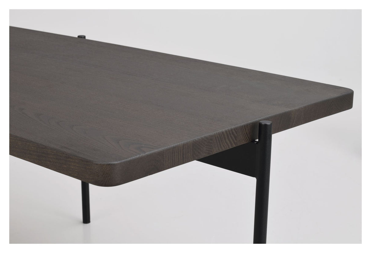 Shelton Coffee table, Dark brown ash, L145