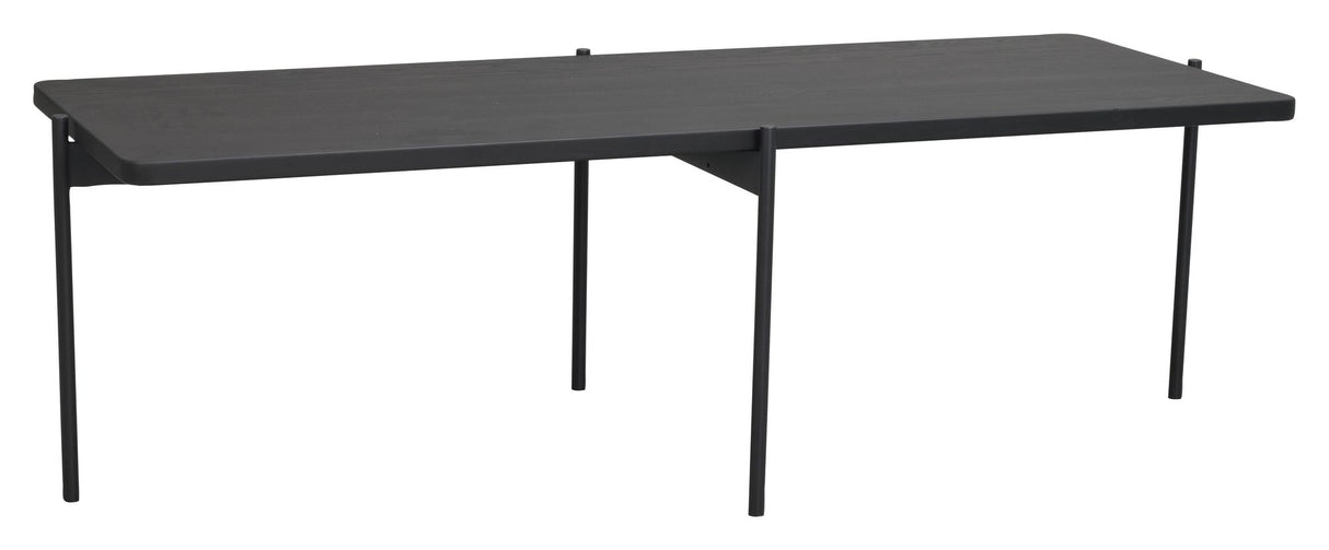 Shelton Coffee table, Black lacquered ash, L145