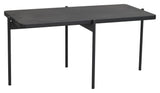 Shelton Coffee table, Black lacquered ash, L95