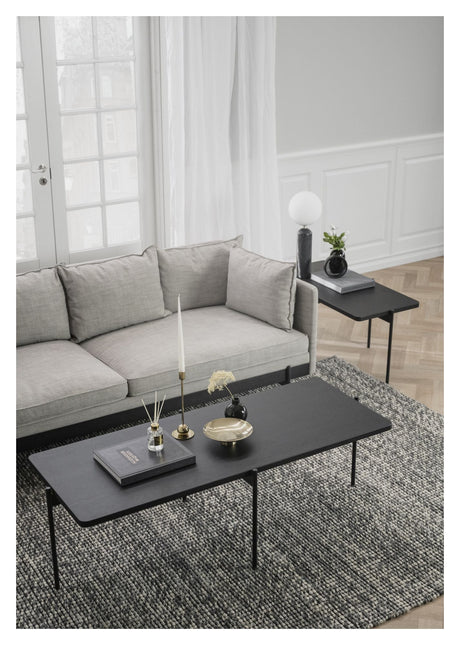 Shelton Coffee table, Black lacquered ash, L95