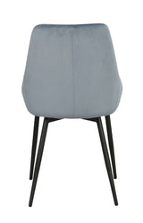 Sierra Dining Chair, Blue Velvet