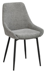 Sierra dining chair, gray fabric