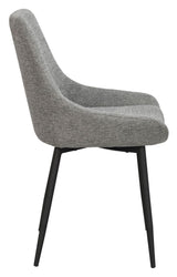 Sierra dining chair, gray fabric