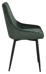 Sierra Dining Chair, Green Velvet