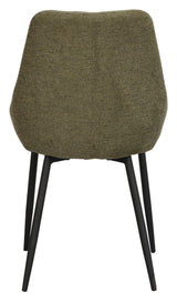 Sierra Dining Chair, Green Fabric