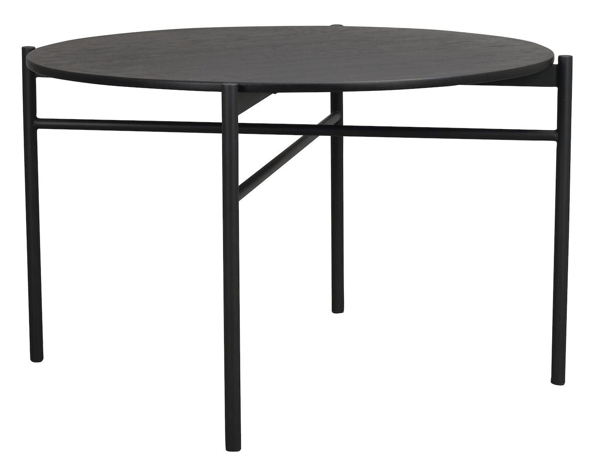 Skye Dining Table, Black Oak Veneer, Ø120