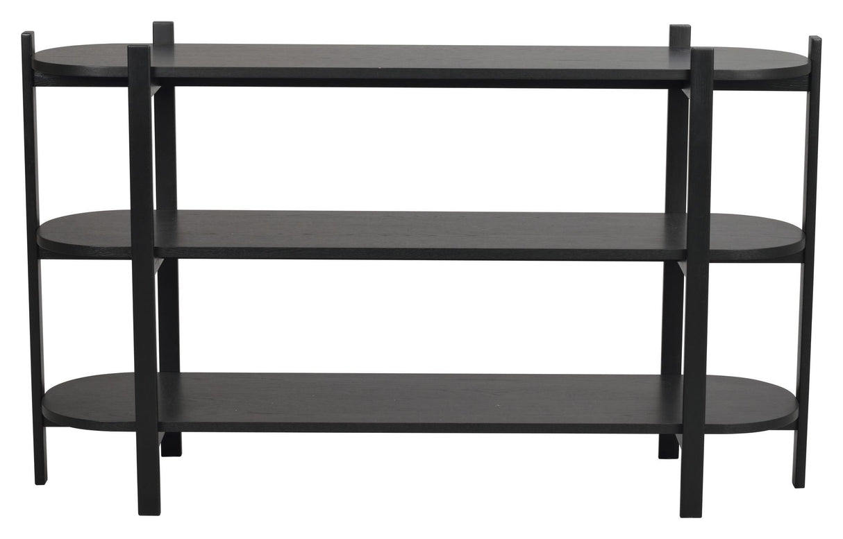 Tolsona Console Table, Black Oak