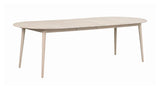 Tyler Dining table with additional plate, white oak, 170x105