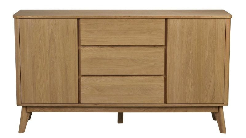 Yumi Sideboard in matt coated oak and MDF