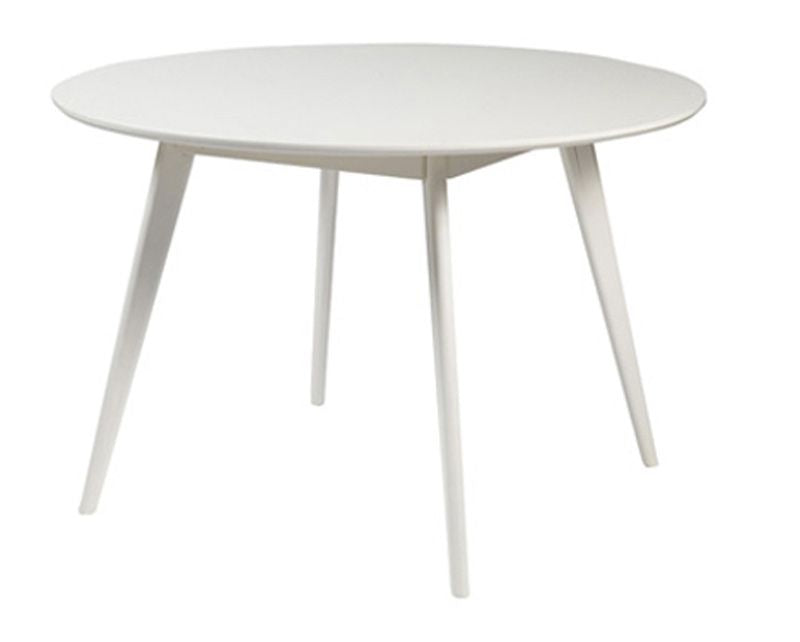 Yumi Dining table, White, Ø115