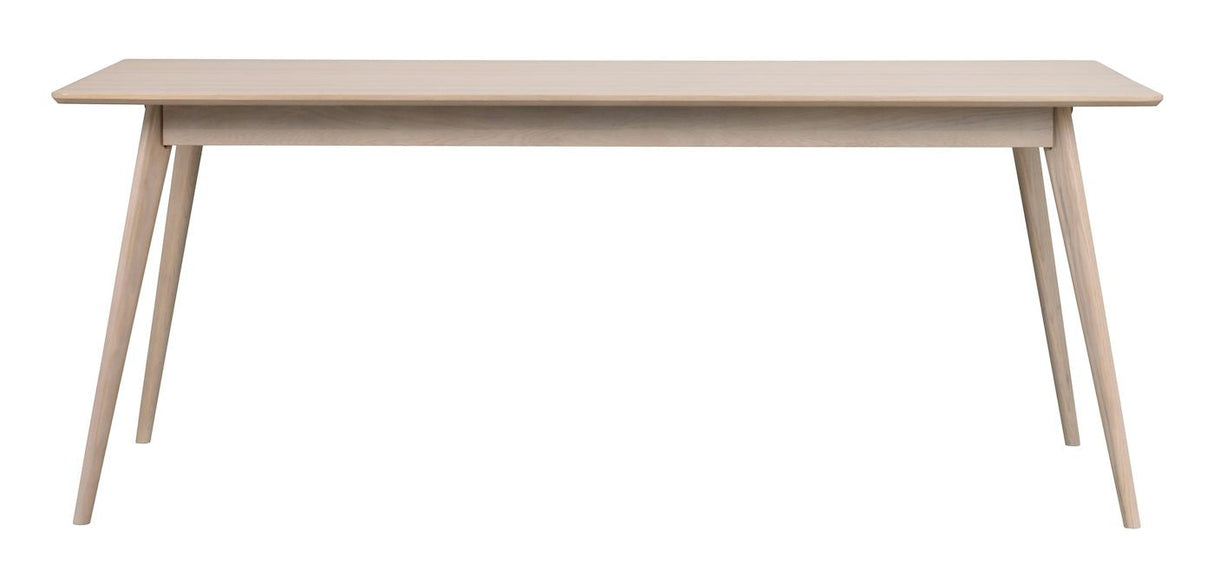 Yumi Dining table, White pigmented oak veneer, 190x90