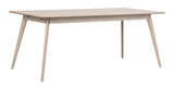 Yumi Dining table, White pigmented oak veneer, 190x90