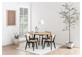 Roxby Dining Table, Black, Ø105