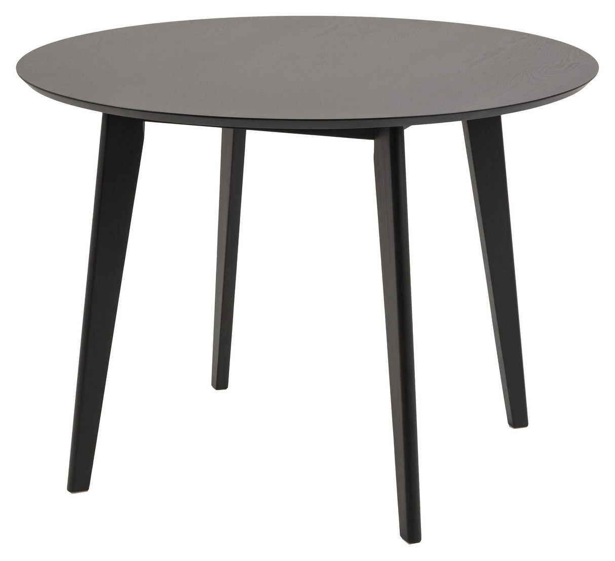 Roxby Dining Table, Black-stained, Ø105