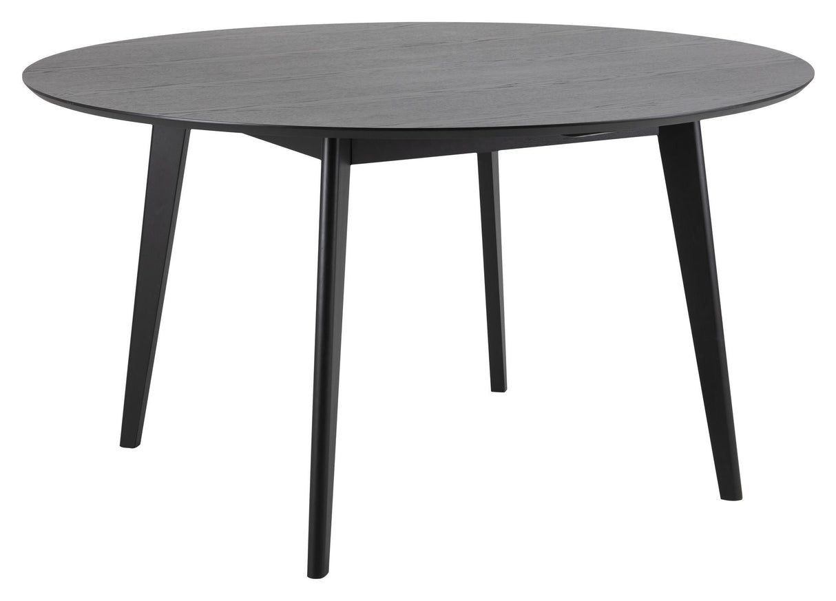 Roxby Dining Table Ø140, Black-stained