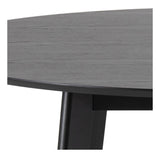 Roxby Dining Table Ø140, Black-stained