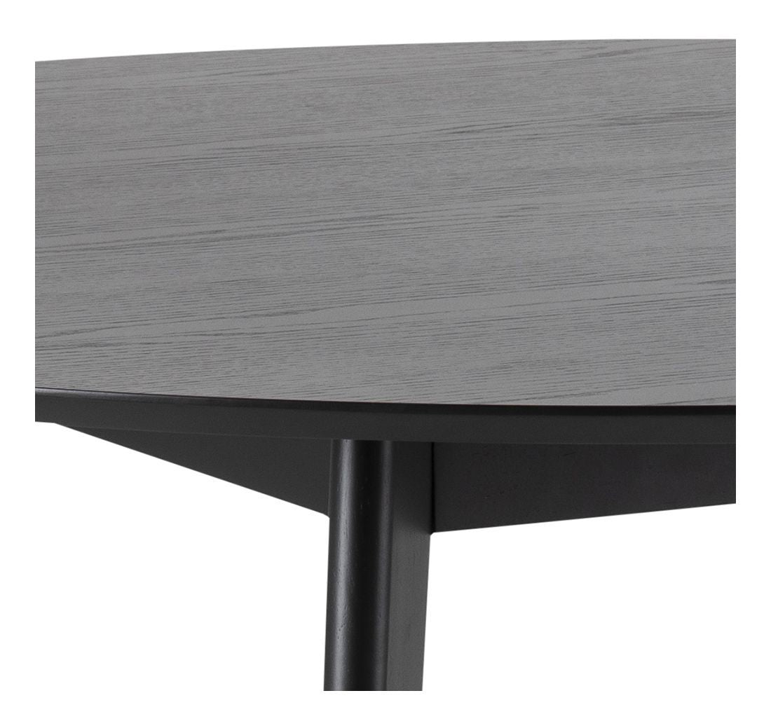 Roxby Dining Table Ø140, Black-stained