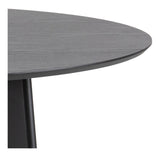 Roxby Dining Table Ø140, Black-stained