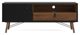 Ry TV Table - Walnut look/Mat Black