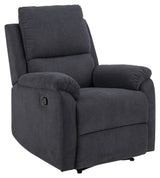 Sabia Recliner, Dark Gray Fabric