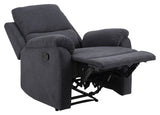 Sabia Recliner, Dark Gray Fabric