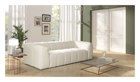 Safina 3-pers. Sofa - White textile