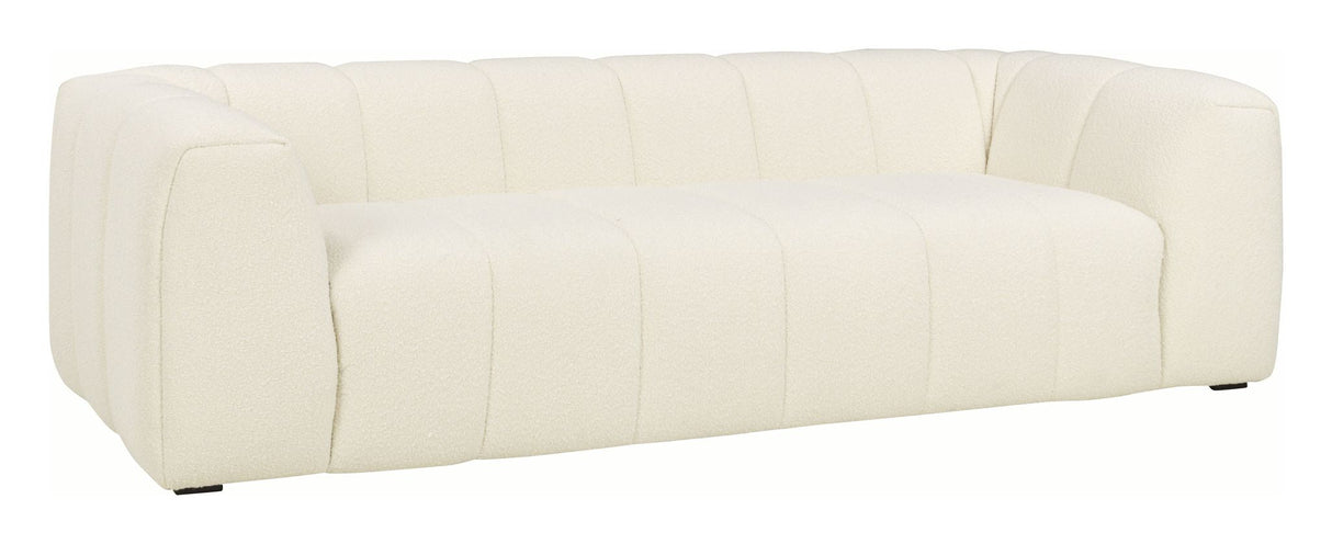 Safina 3-pers. Sofa - White textile