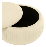 Sapphire Ottoman w. storage, Cream