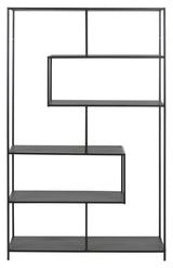 Seaford Bookshelf with 4 shelves, Black